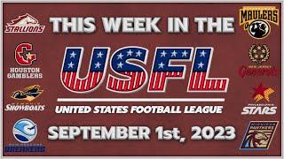 This Week in the USFL | September 1st, 2023