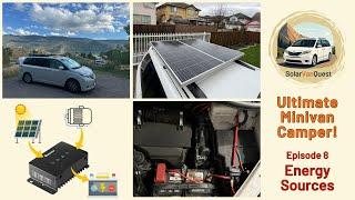 E08: Energy Sources - How to Build Perfect Solar Setup for your Camper. And Charge on Cloudy Days.