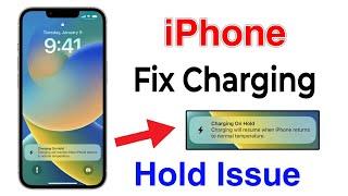 how to fix charging on hold iphone | iphone charging hold problem | charging on hold iphone problem