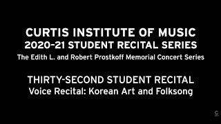 Vocal Studio Recital: Korean Art Song and Folk Song