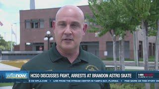 HCSO discusses massive brawl at Astro Skate that led to 29 arrests