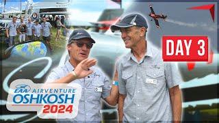 EAA Airventure Oshkosh 2024 Day 3 | Sling High Wing Tour with MIKE BLYTH and More!