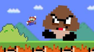 Every time Mario jumps, he gets SMALLER!