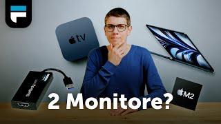 Zwei externe Bildschirme für Apple MacBook Air/Pro mit M1/M2