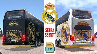 Bus Simulator Ultimate || Setra S 531 DT RealMadrid Vip Skins .