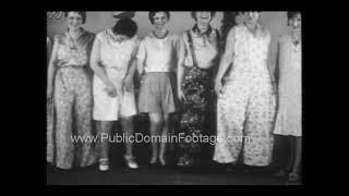 1930s Housewives Fashion Archival Footage