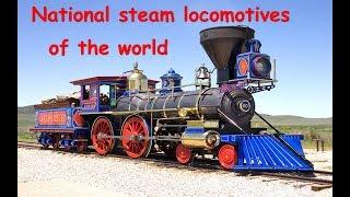 National steam-powered locomotives. Trains of the world video
