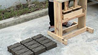 Create A Brick Press To Produce Many Bricks At The Same Time With Beautiful Patterns