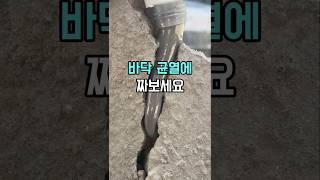 바닥 균열에 짜보세요 #셀프인테리어 #방수 #방수시공