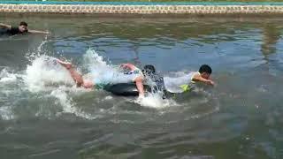 Lomba Dayung Ban di Desa Slorok malang