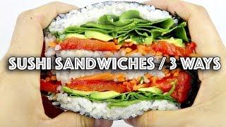 3 VEGAN SUSHI SANDWICH (ONIGIRAZU) RECIPES + ANNOUNCEMENT!