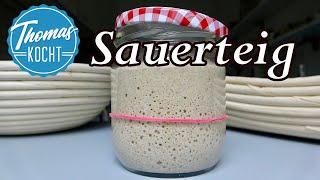Sauerteig ansetzen, füttern und lagern