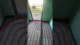 Автоматизированная полусухая стяжка пола #стяжкапола #стяжкаполов #стяжка