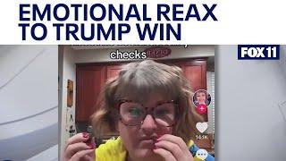 Emotional reactions to Trump winning presidential election