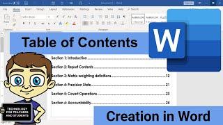 Creating a Table of Contents in Microsoft Word