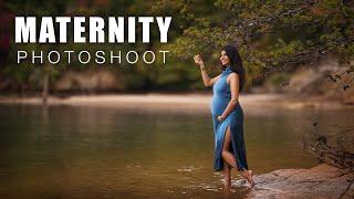 Maternity Photoshoot Natural Light in Jokassee Lake Behind the Scenes | Canon EOS R5 + RF 85mm 1.2L