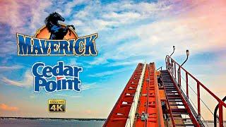 2024 Maverick Roller Coaster On Ride Front Seat 4K POV Cedar Point