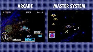 Arcade Vs Master System - Galaxy Force