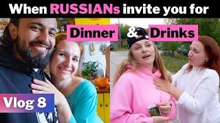 What happens in Dinner & Drinks party in a Russian House ? Indian in Russia