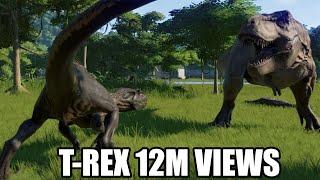 T-Rex(Modified) VS All Carnivores - Jurassic World Evolution