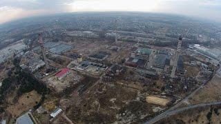 Drone Fly-by - Abandoned Chimney Stack "Wistom" Chemical Plant