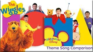 The Wiggles Playhouse Disney Theme Comparison