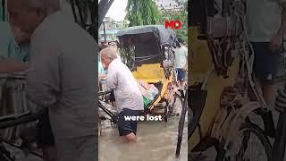 Locals Commute On Wooden Logs In Flood-Hit Assam | Mo of Everything