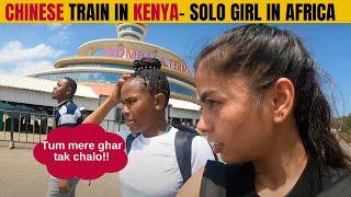 FIRST time TRAIN Experience in Africa | Solo Indian Girl In Africa #kenya #africavlogs