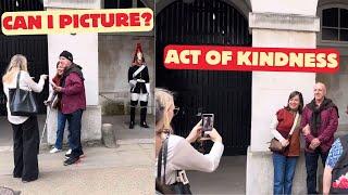 Random Act of Kindness Brings Tears of Joy to Elderly Couple at Kings Guard.