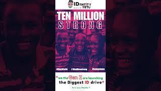 Gen Z 10 Million Identity Yetu Campaign dubbed #Identityetu #10MillionStrong #KenyaNiYetu #shorts