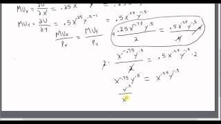 Utility Maximization with a Cobb-Douglas Utility Function