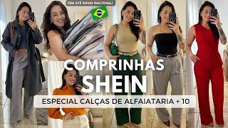 COMPRINHAS SHEIN | MELHORES CALÇAS DE ALFAIATARIA SHEIN + CINTOS E SAPATOS SHEIN | MUITOS LOOKS 