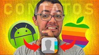 Aprenda a TRANSFERIR Contatos de um Celular ANDROID para IPHONE (ou Vice-Versa)