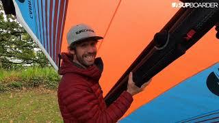 Wing on SUPboarder Pro test / Cabrinha Crosswing X2 5m 'First look'