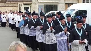 36ème Pèlerinage Notre-Dame de Chrétienté: procession cléricale