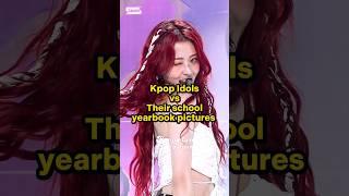 Kpop Idols vs Their school yearbook pictures #kpop #fyp #trending #viral #trend #fypシ