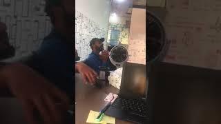 my office singer Mr. sharjeel singing a song