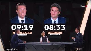 JORDAN BARDELLA VS GABRIEL ATTAL LE DÉBAT FRANCE 2