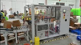 High speed case erector, 25-30 cases per minute