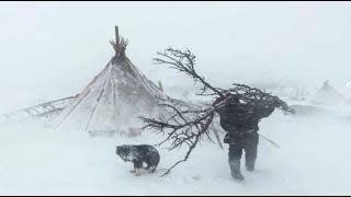 EXTREME -38° Solo Camping 4 Days | Snowstorm & Hot Tent Winter Camping In Deep Snow | ASMR