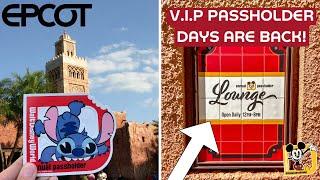 NEW WDW 2024 Annual Passholder PERKS at EPCOT! | New Magnet and Lounge!