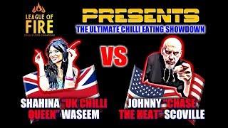 JOHNNY SCOVILLE vs UK CHILLI QUEEN (+ Matt Tangent) 1st EVER League of Fire WORLD TITLE BELT MATCH