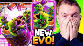 NEW GOBLIN EVOLUTION! FIRST GAMEPLAY - Clash Royale