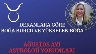 Boğa Burcu Ağustos Astroloji Yorumları #ilknurazizoglu