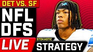 Lions-49ers Strategy MNF Week 17 DFS Picks | NFL DFS Strategy