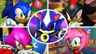 Sonic Heroes - All Bosses + Cutscenes (No Damage)