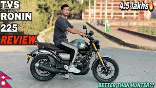 New TVS Ronin 225 Review: Better Than Hunter 350 in Nepal? | Price, Performance ??