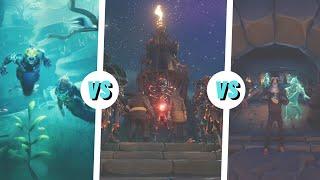 Comparing The Skeleton Camps / Sea Forts / Siren Treasuries in Sea of Thieves