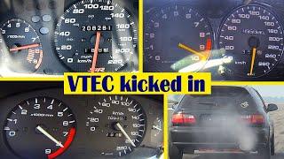 Best of Honda VTEC Turbo / Type R  Acceleration & Sound -  Compilation vtec kicked in yo