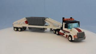 Custom LEGO Semi With Functional Belly Dump Trailer